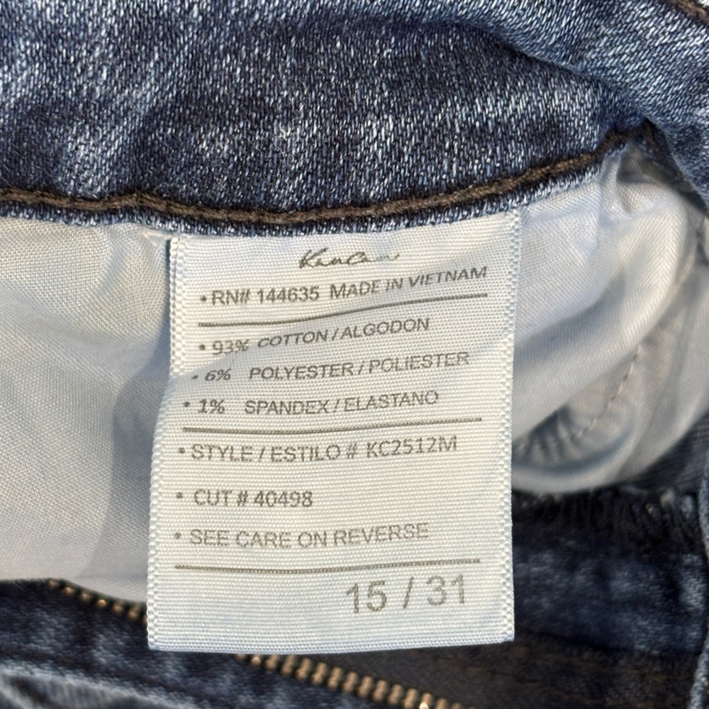KanCan Treasure High Rise Flare Jeans Medium Wash Striped Size 15/31 - Picture 11 of 13